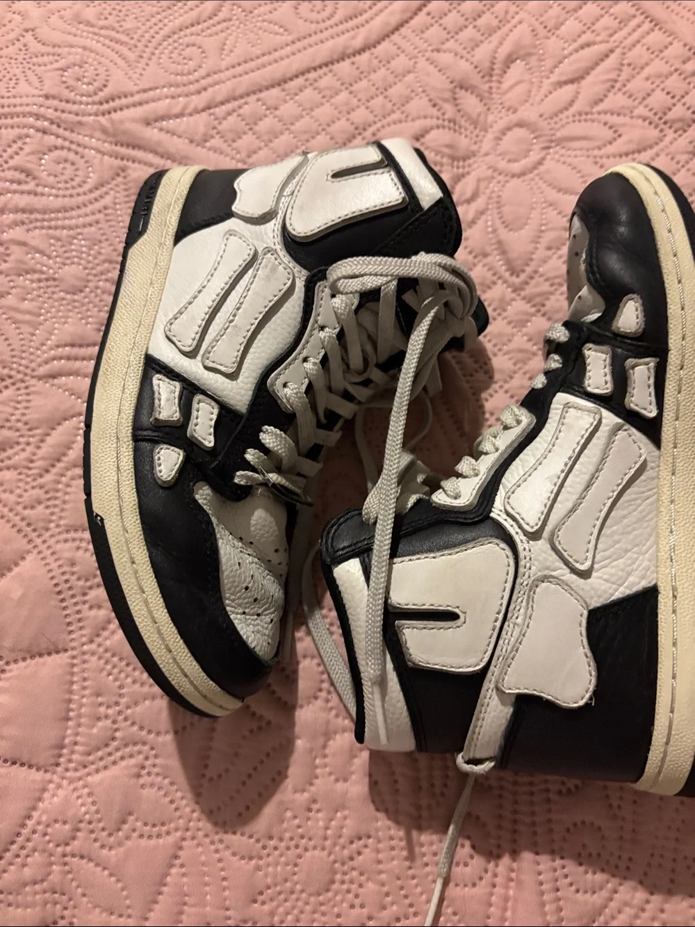 Amiri Black & White High-Top kids Sneakers